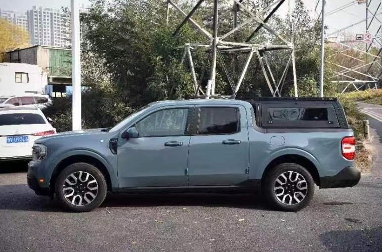 UV Protection Truck Bed Canopy With Glass Window For Ford Maverick